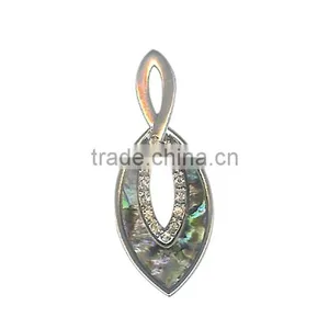 Clear Crystal Rhinestone Tear Drop Pendant Teardrop Twist Filigree Dangle Jewelry Silver Plated Paved Crystal Jewellery thumbnail-1