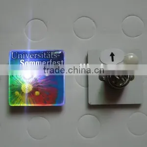 Promotional LED Blinking Light Badges, Glowing Flash Light Lapel Pin for Party thumbnail-1