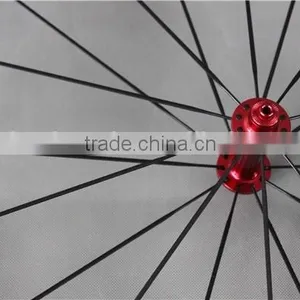 Full Carbon Fiber Road Bike Wheelset Red R13 Hubs Carbon Bike Wheels W56T thumbnail-5