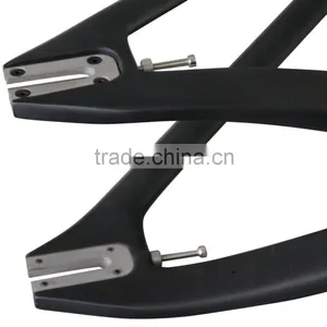 2015 UD Matt Track Frameset 700c Chinese Carbon Track Frame Bicycle Frame Quality Choice thumbnail-2