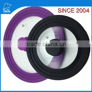 Glass Lid for Pan With Silicone Rim thumbnail-4