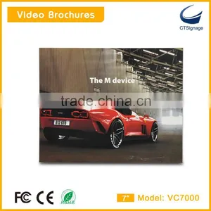 Custom 7 Inch Tft Lcd Screen Sexy Video Brochure Greeting Business Cards Vc7000 thumbnail-1