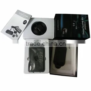 Car OBD II HUD Warning System Vehicle-mounted Car Head Up Display Projector With LED thumbnail-1