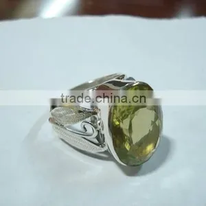 925 Sterling Silver Faceted Gemstone Rings thumbnail-1