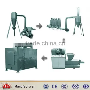 Sawdust/rice Husk/cobs and Stalks/cocnut Shell Charcoal Briquette Making Machine thumbnail-1