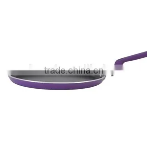 Purple Pressed Aluminum Nonstick Coating Casserole Pot With Silicone Paint Handles Forged Aluminum Imitation thumbnail-5