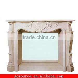Marble Stone Fireplace Frame thumbnail-1