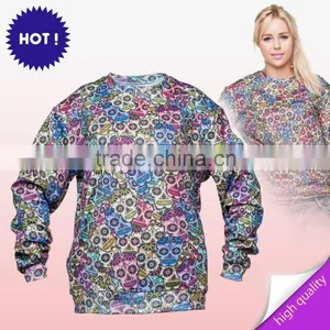 Fashion Mexican Scull High Quality 3d Digital Print Fullprint Crewneck Sweatshirt Spring Autumn Unisex Custom Oversized Pullover thumbnail-6