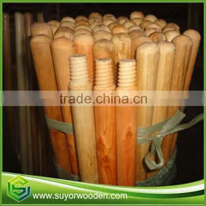 Made In Guigang Wooden Chinese Varnished Wooden Broom Stick Handle thumbnail-6