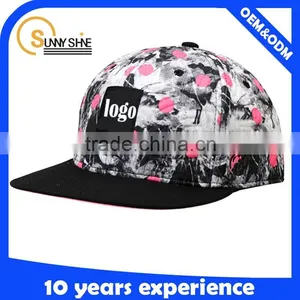 Custom Flower Snapback Wholesale Cat Hat thumbnail-1