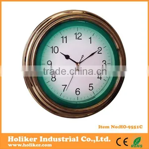 14inch Green Neon Wall Clock With Custom Logo Printing on Dial thumbnail-1