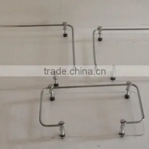 Metal Chrome Rails Side Open Clear Acrylic Service Tray/serving Tray thumbnail-1