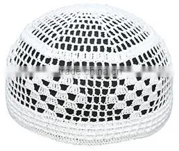 China Promotion Hand White Muslim Prayer Cap Wholesale Quality Choice thumbnail-3