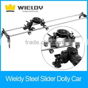 Wieldy Steel Rail Dolly Car for Cameras thumbnail-1