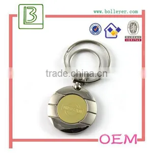 Custom Metal Logo Epoxy Resin Domed Blank Keyring thumbnail-2