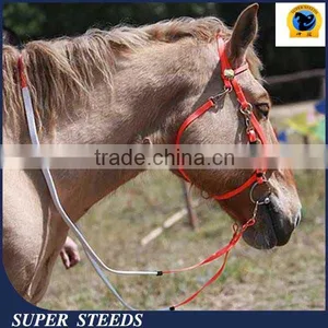 Adjustable PVC Horse Bridle and Rein With Brass Buckle thumbnail-1