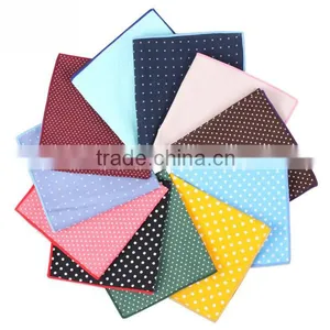 Polka Dot Print Cotton Pocket Square thumbnail-4