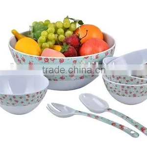 Customized Eco Friendly Round 9'' Melamine Salad Bowl thumbnail-2