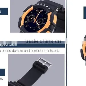 Intelligent Waterproof Sports Watch, With 3G ,BT,see Text Messages, Synchronization Time Weather, Photo Camera thumbnail-4
