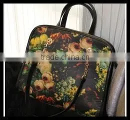 2014 New Female Bag and Painting Painting the Roses Retro Package Bag Printed Portable Bag thumbnail-4