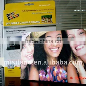 Inkjet DIY Canvas Frame(Waterproof Inkjet Cotton Canvas)/Plastic Canvas Frame thumbnail-1