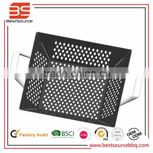 Professional-Grade Stainless Steel Non-stick Grill Topper / Grill Pan for BBQ Basket Accessory thumbnail-1