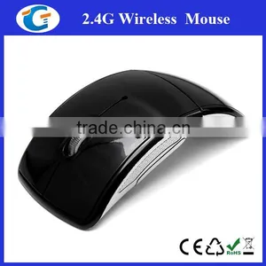 2.4Ghz Foldable Computer Black Wireless Mouse thumbnail-5