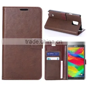 High Quality Mobile Phone Case From China Supplier, pu Leather Wallet Case for Samsung Galaxy Note 4 Mobile Phone D0155 thumbnail-2