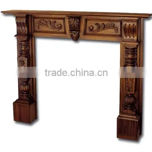 Mahogany Fire Surround Straight Top Indoor Furniture thumbnail-1