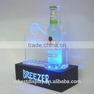 Handmade LED Nighclub Acrylic Liquor Display Case,acrylic Wine Rack,acrylic Wine Bottle Holder Witn Engraving Sign thumbnail-1