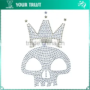 Silver Aggressive Flying Eagle Hot Fix Motif Iron On Rhinestone Transfer thumbnail-6