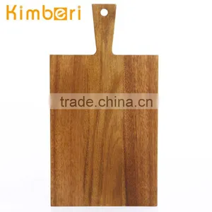2014 Durable Rectangle Acacia Wooden Fish Vegetable Cutting Board With Weight Quality Choice thumbnail-1