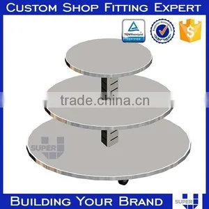 High Quality Cake Shape Wooden Cake Display Counter thumbnail-5