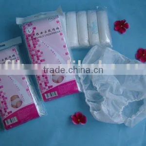 Women Disposable Non-woven Briefs,7pcs/opp Bag thumbnail-1