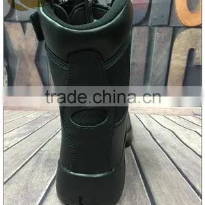 High Ankle Fashion Genuine Leather Black Military Combat Boots Army Safety Shoes thumbnail-4
