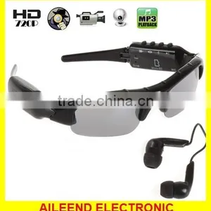 1280x720 HD Video With Bluetooth & MP3 Player Spy Hidden Camera Sunglasses thumbnail-1
