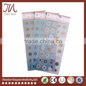 Custom Material Christmas Decoration Sticker Snow Shape Hologram Sticker thumbnail-4