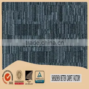 Good Grey Color Fastness Rubber Bottom Nylon Office Carpet Tiles thumbnail-4