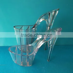 Fashionable Nice Quality High Heel Lady Crystal Sandal Personal High Heel Hyaline Lady Shoes Free Sample thumbnail-1