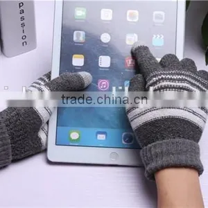 Screen Touch Gloves for Men Women Winter Stripe Gloves Fashion Gloves, 6 Colors thumbnail-3
