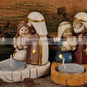 Resin Nativity Set Candlestick thumbnail-5