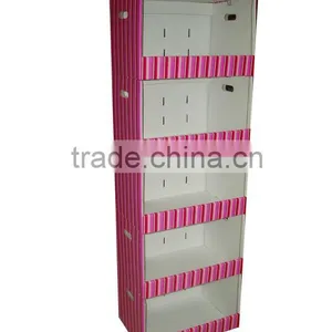 New Arrival Design Paper Dispaly Racks,5 Tier Corrugated Carboard Display Stand thumbnail-3