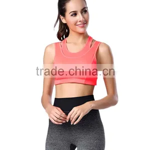 Women Sport Bra ,fitness Running Quick Dry Bra, Female Yoga Fake Two Sport Bra WA20 thumbnail-4