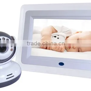 Infant Monitor Two Way Speaker 1-4 Cameras Optional Color TFT Factory Price 2.4GHz 7 Inch Baby Monitors thumbnail-1