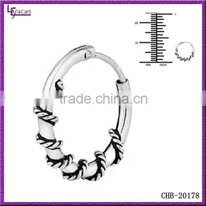 316L Surgical Steel Nose Ring Earrings Daith Helix Cartilage Tragus Piercing Jewelry Wholesale thumbnail-3