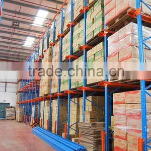 CE Blue and Orange Warehouse Drive in Pallet Rack System thumbnail-3