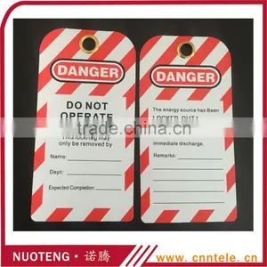 Safety Lockout Tags and Label PVC Warning Tags thumbnail-1