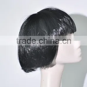 Students Short Black Wig With Two Braid N340 thumbnail-1