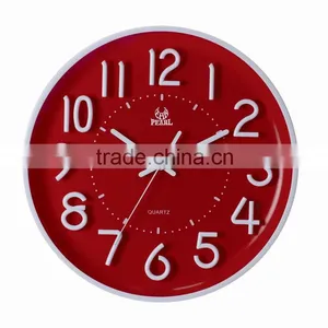 Pearl Round Quiet Sweep Wall Clock PW253 With 3D Luminous Numbers thumbnail-4