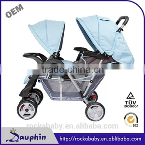 2016 New Style Baby Pram Baby Twin Stroller thumbnail-2